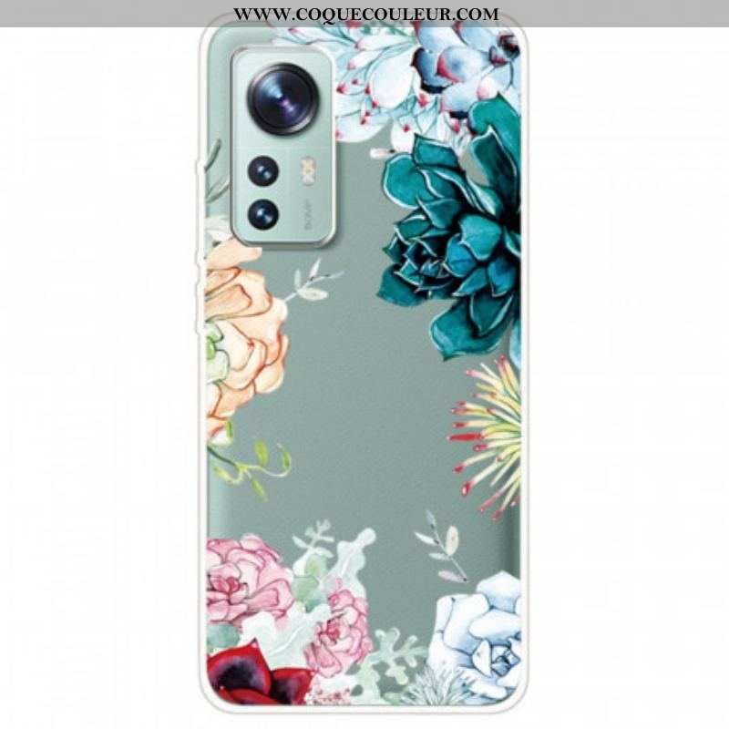 Coque  Xiaomi 12 / 12X  Fleurs Aquarelle