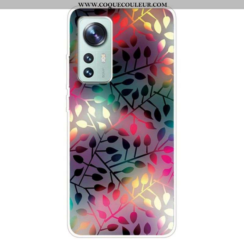 Coque  Xiaomi 12 / 12X  Silicone Feuilles