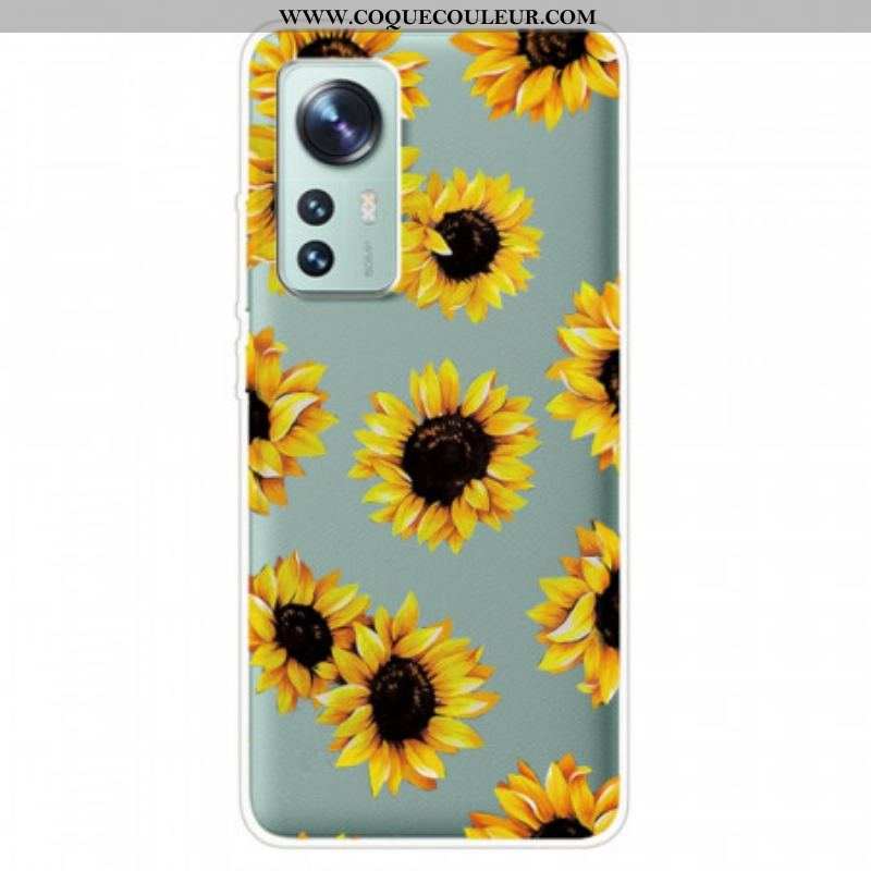 Coque  Xiaomi 12 / 12X  Silicone Tournesols