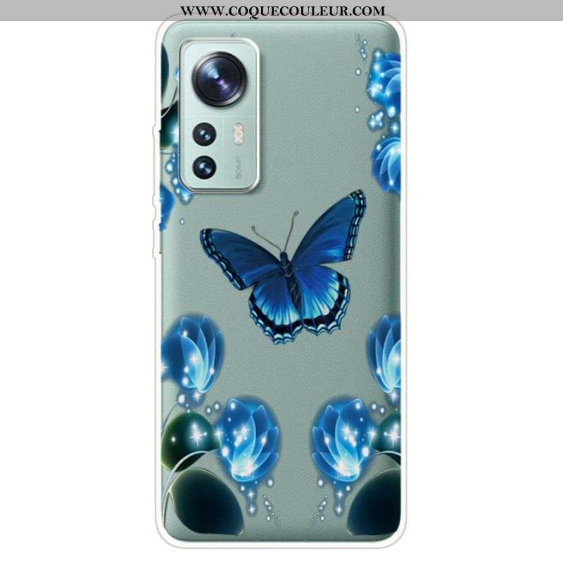 Coque  Xiaomi 12 / 12X  Silicone Papillon Enchanté