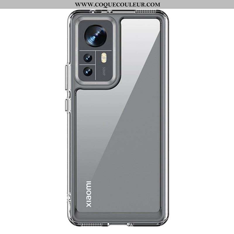 Coque Xiaomi 12 / 12X Transparente avec Contours Colorés