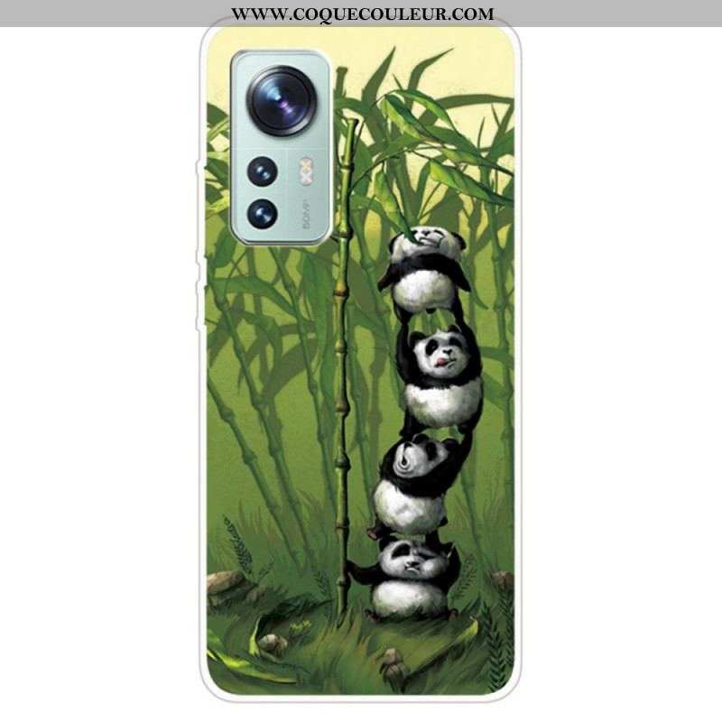 Coque  Xiaomi 12 / 12X  Silicone Tas de Pandas