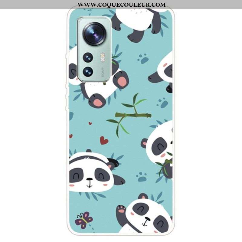 Coque  Xiaomi 12 / 12X  Silicone Tas de Pandas