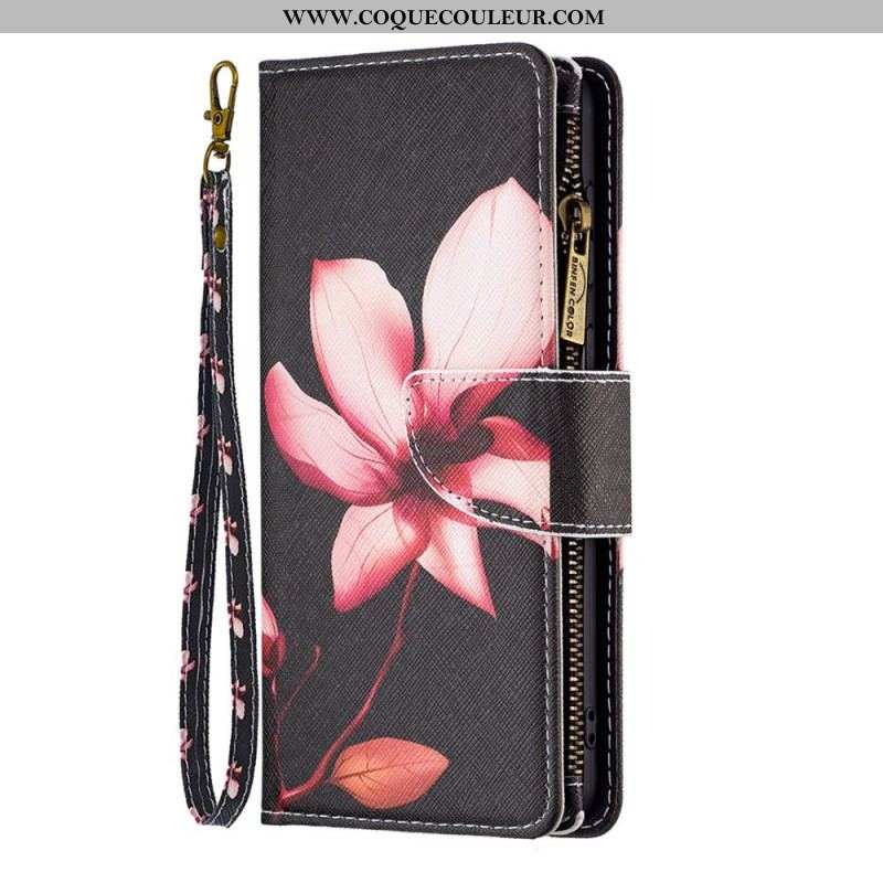 Housse  Xiaomi 12 / 12X  Poche Zippée Fleur