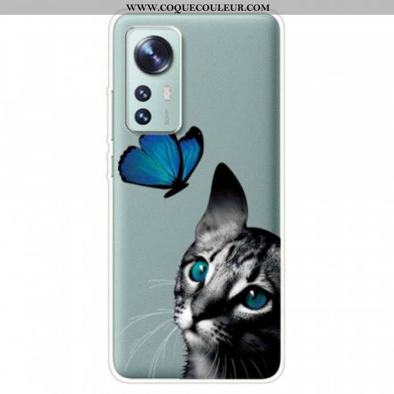 Coque  Xiaomi 12 / 12X  Chat et Papillon