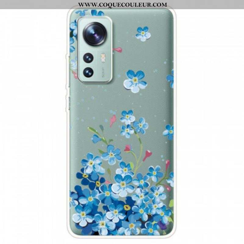 Coque  Xiaomi 12 / 12X  Bouquet de Fleurs Bleues