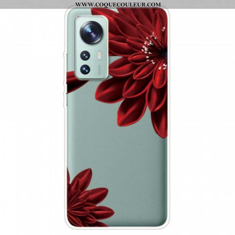 Coque  Xiaomi 12 / 12X  Fleurs Rouges