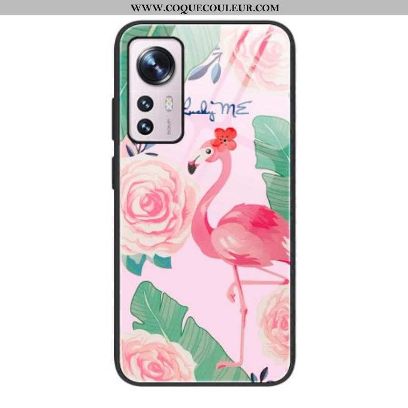 Coque Xiaomi 12 / 12X Verre Trempé Flamant Rose