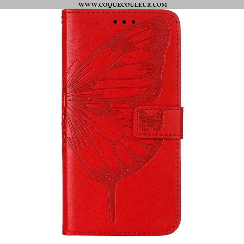 Housse Xiaomi 12 Lite Papillon Design avec Lanière