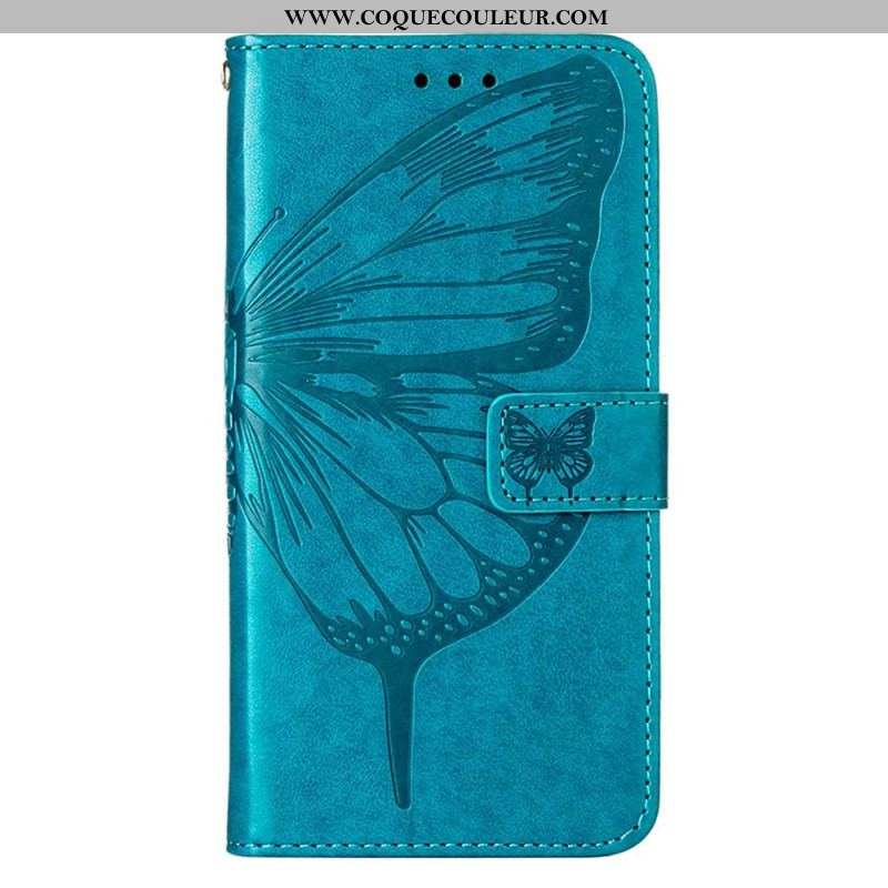 Housse Xiaomi 12 Lite Papillon Design avec Lanière