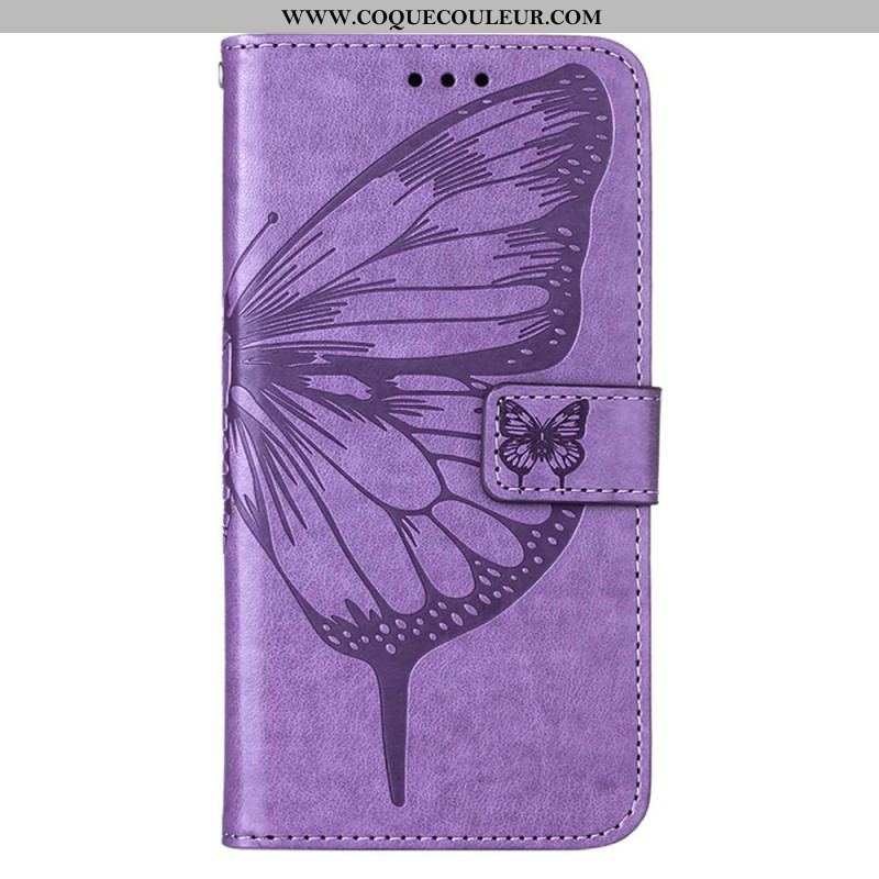 Housse Xiaomi 12 Lite Papillon Design avec Lanière