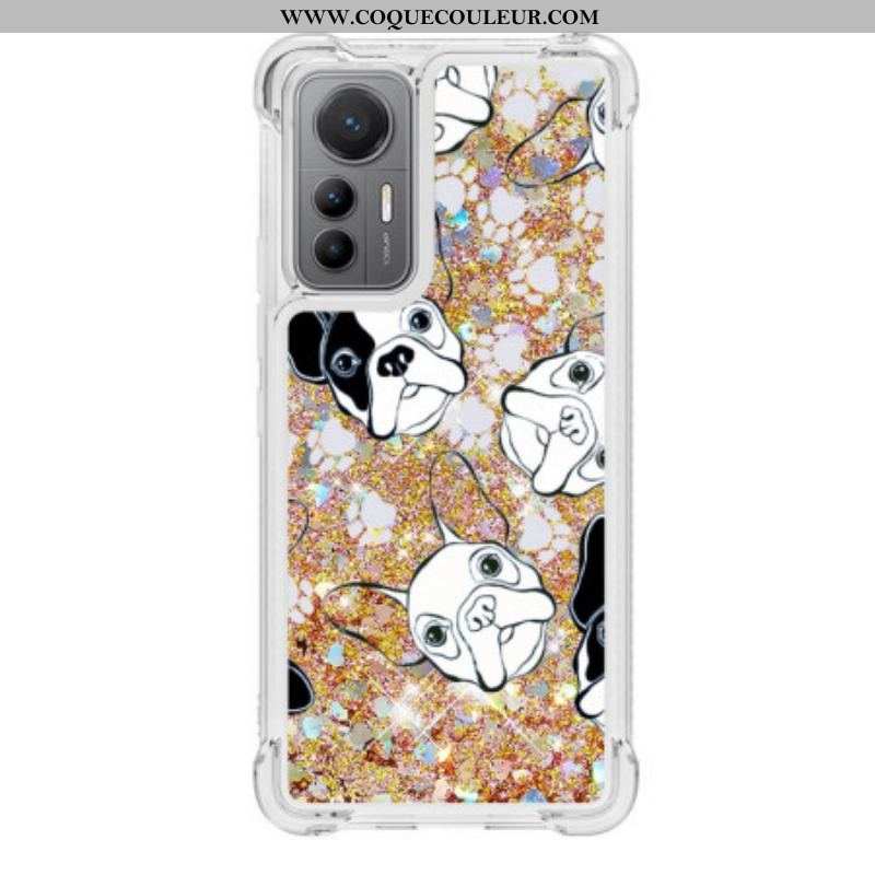 Coque Xiaomi 12 Lite Paillettes Mr Chien