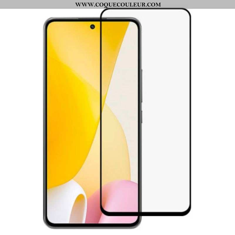 Protection écran verre trempé Xiaomi 12 Lite Contours Noirs