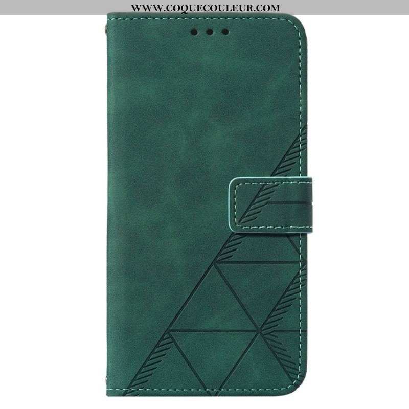 Housse Xiaomi 12 Lite Triangles avec Lanière