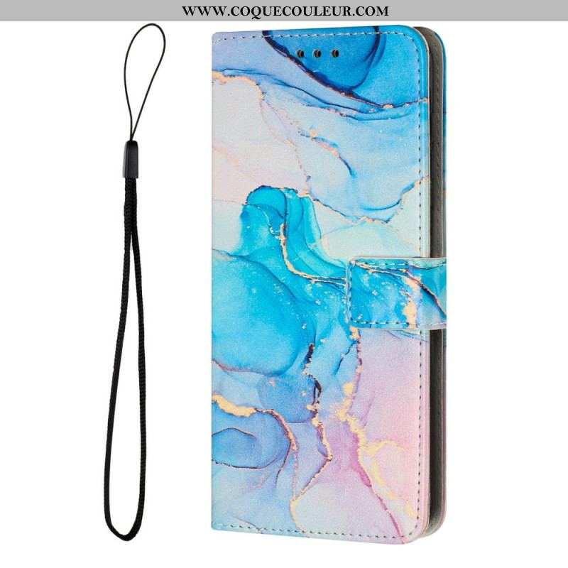 Housse Xiaomi 12 Lite Marbre à Lanière
