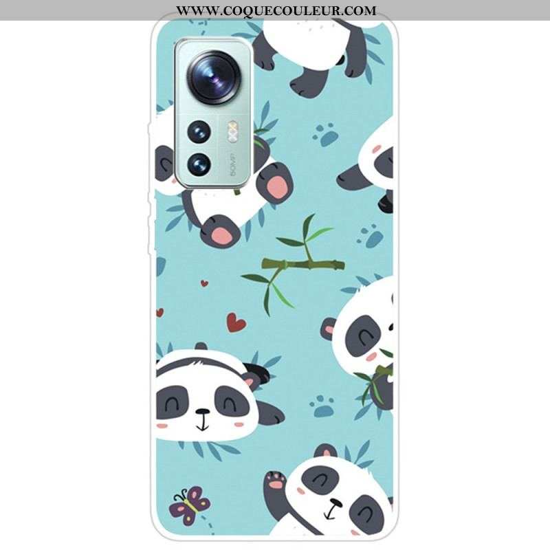 Coque Xiaomi 12 Pro Silicone Tas de Pandas