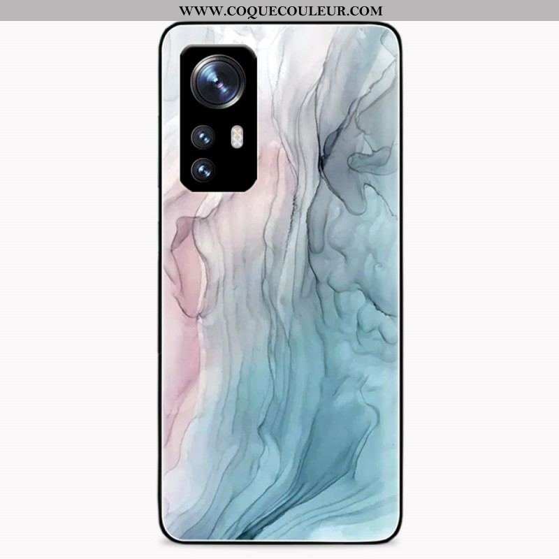 Coque Xiaomi 12 Pro Verre Trempé Marbre Coloré