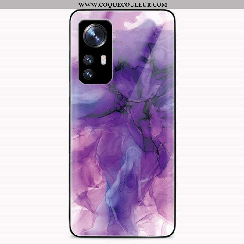 Coque Xiaomi 12 Pro Verre Trempé Marbre Coloré