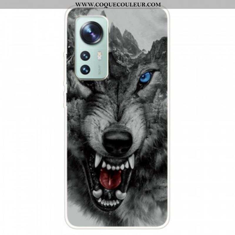 Coque Xiaomi 12 Pro Silicone Loup