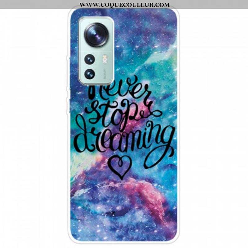 Coque Xiaomi 12 Pro Silicone Never Stop Dreaming