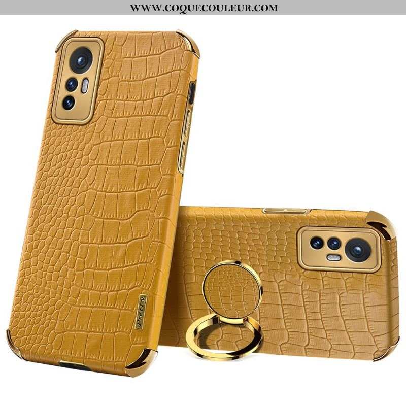 Coque Xiaomi 12 Pro Effet Peau Crocodile