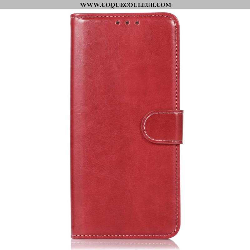 Housse Xiaomi 12 Pro Effet Cuir Couture