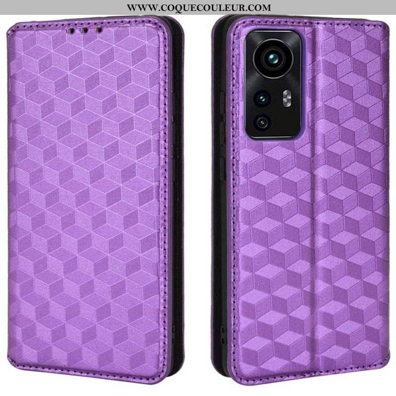 Flip Cover Xiaomi 12 Pro Effet Cuir Diamant