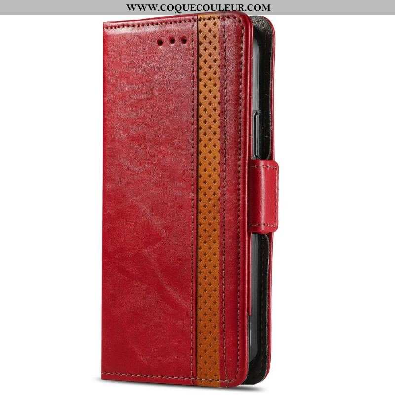 Housse Xiaomi 12 Pro Bicolore Double Fermoir