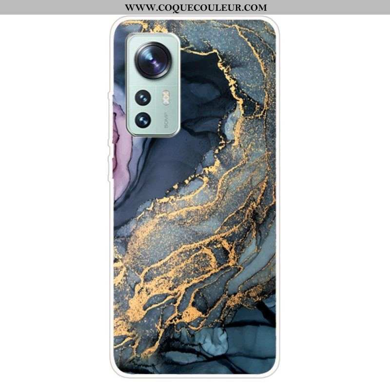 Coque Xiaomi 12 Pro Silicone Marbre Aquarelle