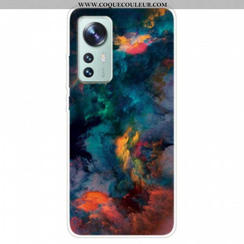 Coque Xiaomi 12 Pro Silicone Nuage Coloré