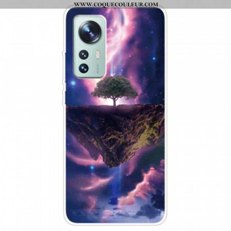 Coque Xiaomi 12 Pro Silicone Arbre Resplendissant