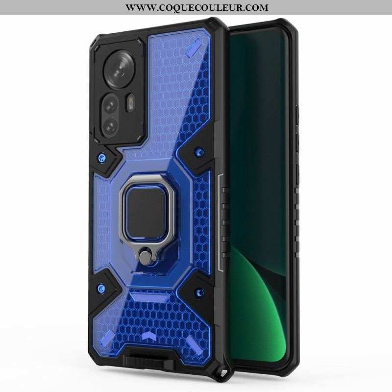 Coque Xiaomi 12 Pro Nid d'Abeille avec Anneau-Support