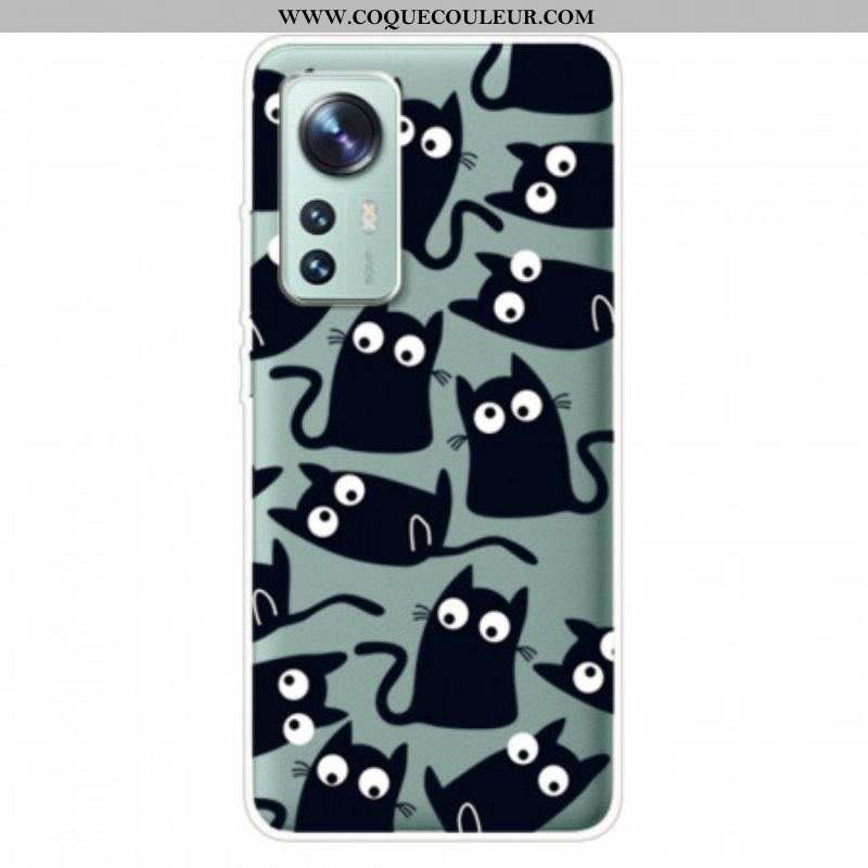 Coque Xiaomi 12 Pro Silicone Petits Chats