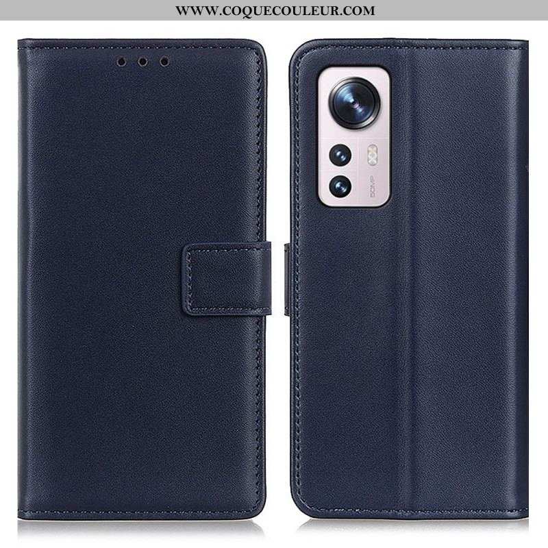 Housse Xiaomi 12 Pro Simili Cuir Simple