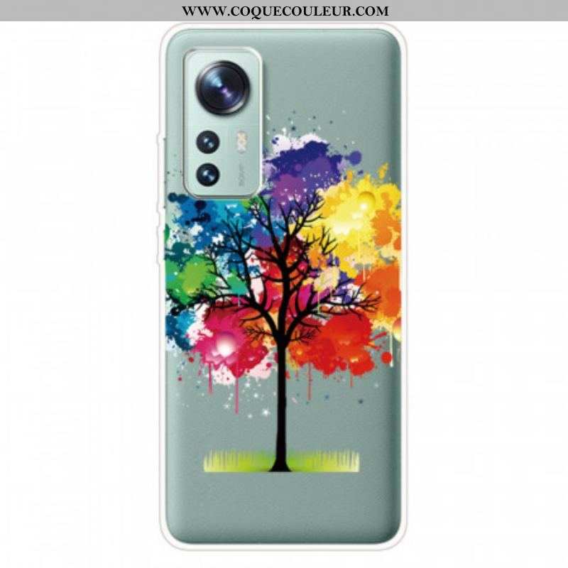 Coque Xiaomi 12 Pro Silicone Arbre Coloré