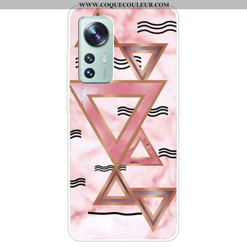 Coque Xiaomi 12 Pro Silicone Marbre Coloré