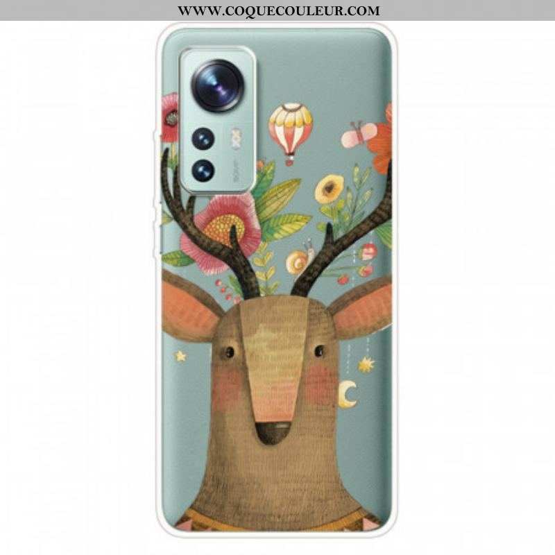 Coque Xiaomi 12 Pro Silicone Cerf Tribal