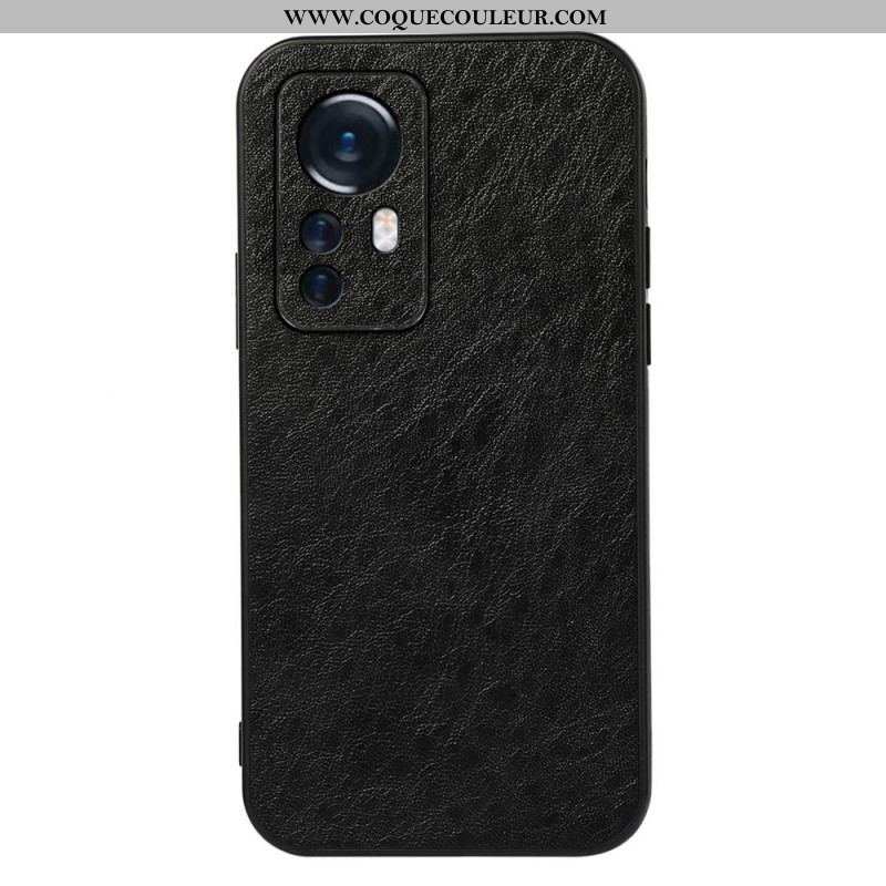 Coque Xiaomi 12 Pro Effet Cuir Élégance