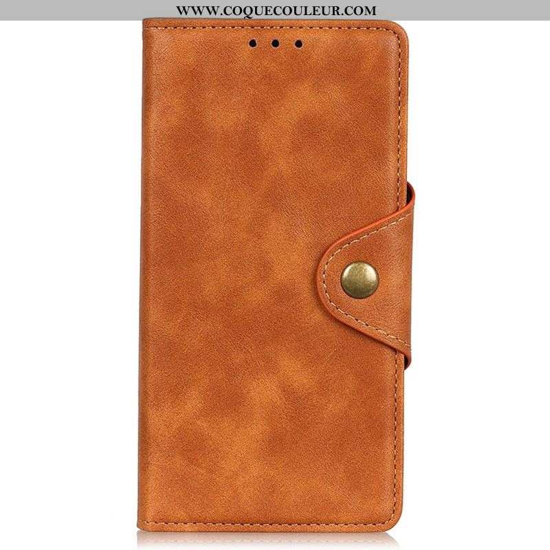 Housse Xiaomi 12T / 12T Pro Simili Cuir Bouton Magnétique