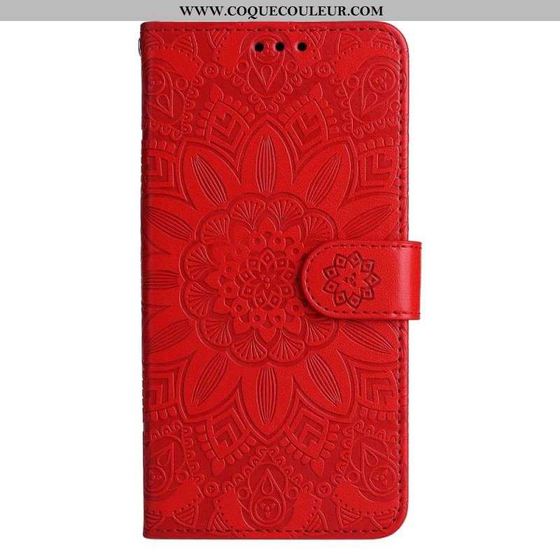 Housse Xiaomi 12T / 12T Pro Tournesol avec Lanière