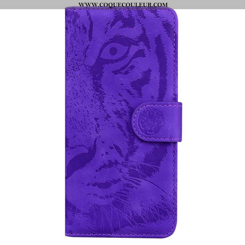 Housse Xiaomi 13 Pro Empreinte de Tigre à Lanière