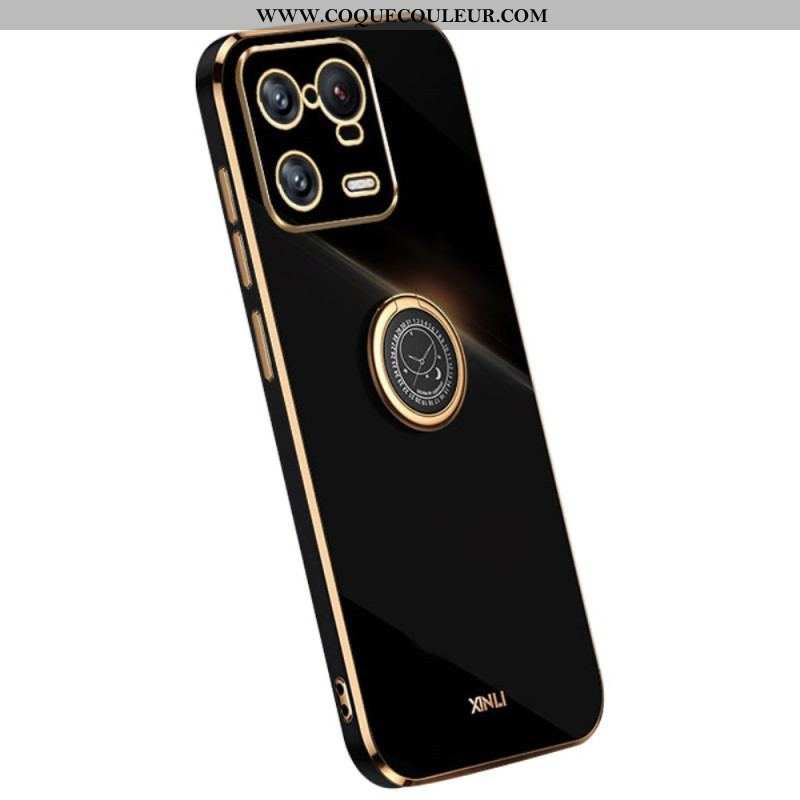 Coque Xiaomi 13 Pro Effet Métal Anneau-Support XINLI