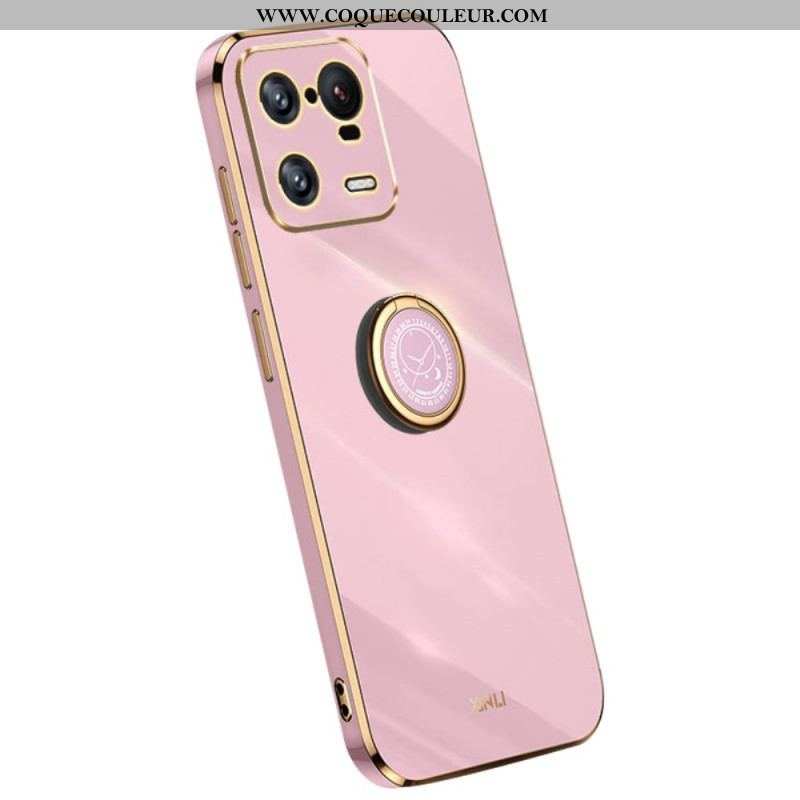 Coque Xiaomi 13 Pro Effet Métal Anneau-Support XINLI