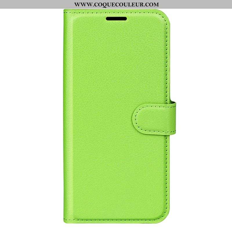 Housse Xiaomi 13 Simili Cuir Litchi Classique