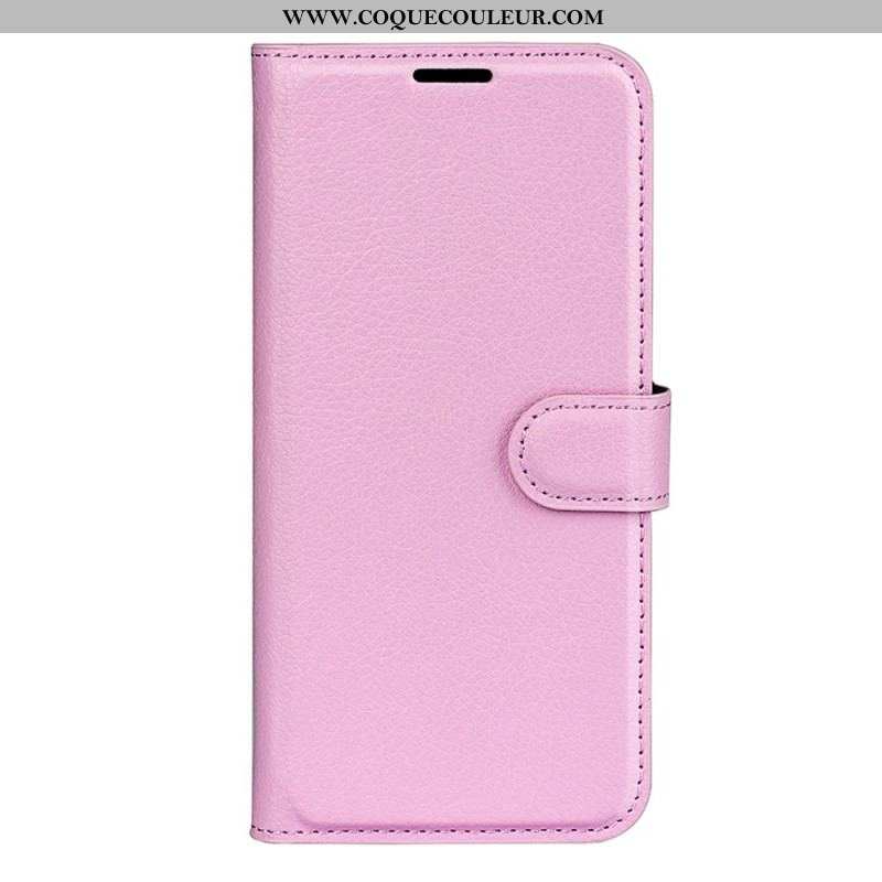 Housse Xiaomi 13 Simili Cuir Litchi Classique