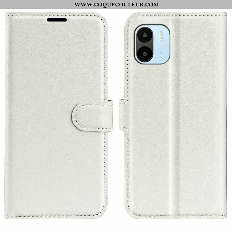 Housse Xiaomi Redmi A1 Classique Effet Cuir Litchi