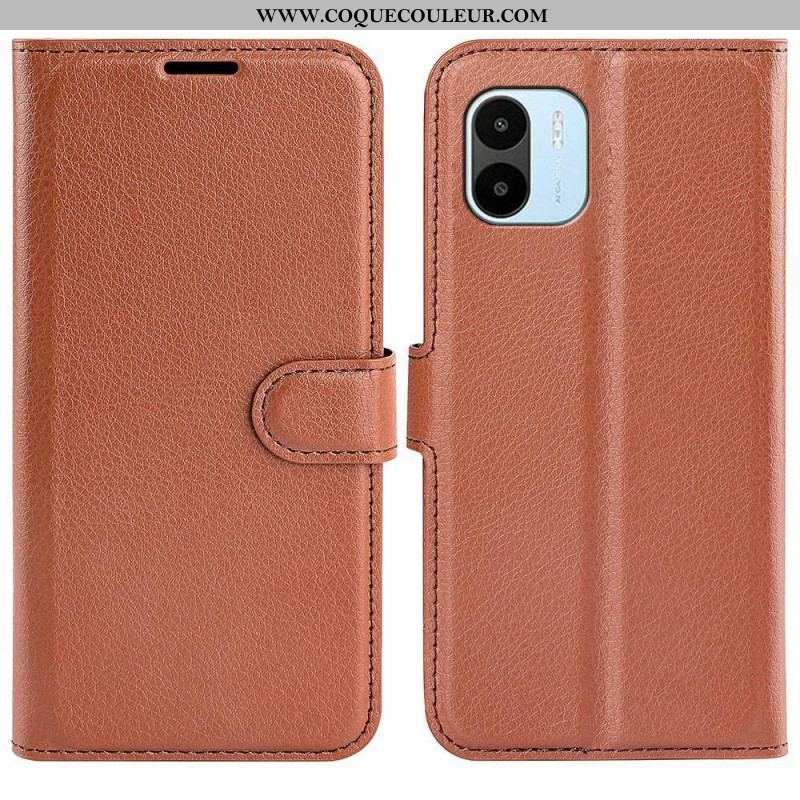 Housse Xiaomi Redmi A1 Classique Effet Cuir Litchi