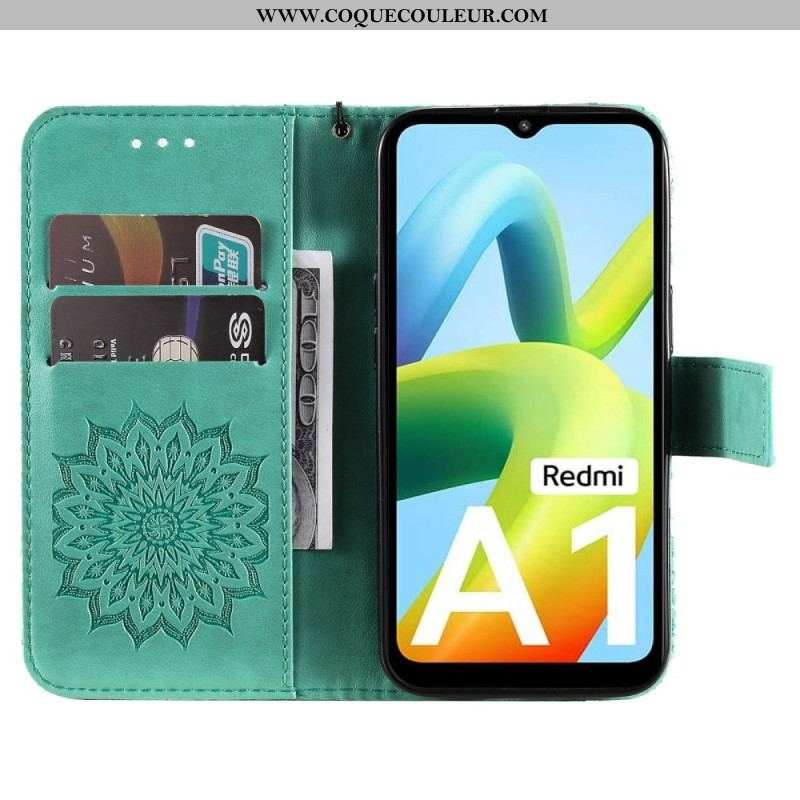 Housse Xiaomi Redmi A1 Soleil à Lanière