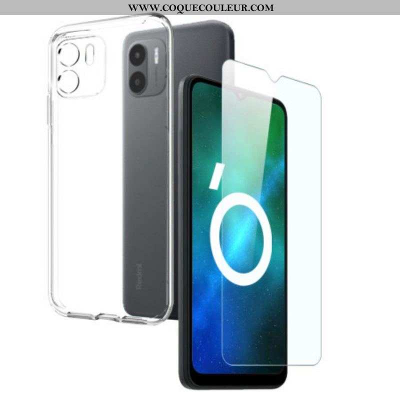 Coque Xiaomi Redmi A1 Transparente avec Protecteur Écran