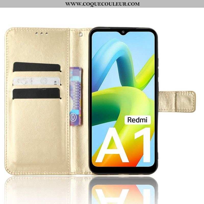 Housse Xiaomi Redmi A1 Simili Cuir Flashy